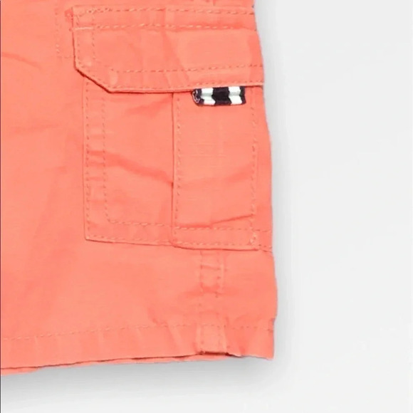 OshKosh Overall Orange Shorts  24M - Picture 3 of 4